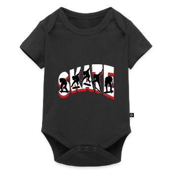 Skateboarding Skate Skater Skateboard Sk8 Trick - Baby Premium Kurzarmbody - Schwarz - Vorne