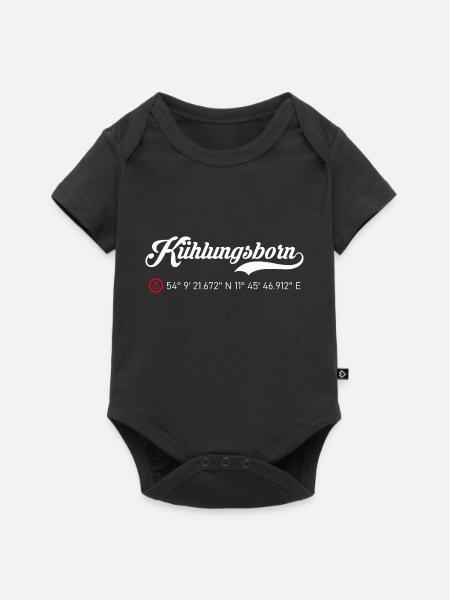 Kühlungsborn roter Anker - Baby Premium Kurzarmbody - Schwarz