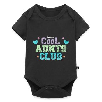 Cool Aunts Club Groovy Retro Aunt Mother's Day - Baby Premium short-sleeve bodysuit - black - Front