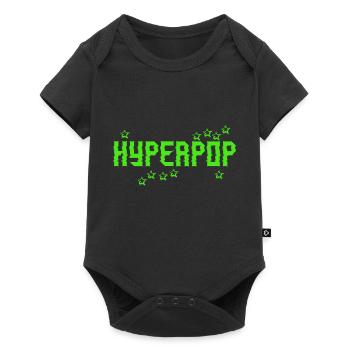 Retro 90s Hyperpop Aesthetic Music - Baby Premium short-sleeve bodysuit - black - Front