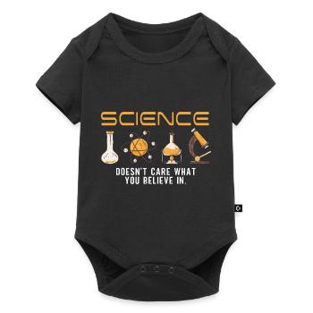 Science - It doesn't matter what you believe in - Baby Premium short-sleeve bodysuit - black - Front