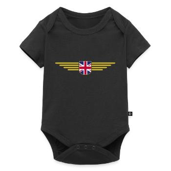 I Love Britain UK, Style Design T-Shirt - Body à manches courtes Premium Bébé - noir - Devant