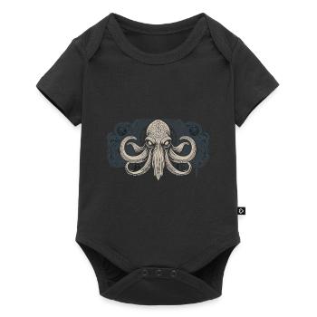 Cthulhu Lord and Savior Monster Horror T-Shirt - Baby Premium Kurzarmbody - Schwarz - Vorne
