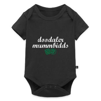 Doodaler Mummbidds - Baby Premium Kurzarmbody - Schwarz - Vorne