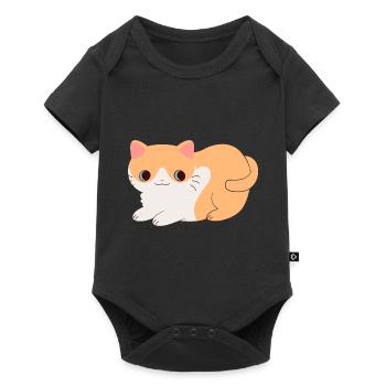 Chat mignon - Body à manches courtes Premium Bébé - noir - Devant