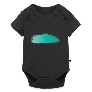 Paint blob splash paint painter gift colorful stroke - Baby Premium short-sleeve bodysuit - black - Front