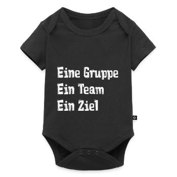 Gruppe, Team, Ziel - Baby Premium Kurzarmbody - Schwarz - Vorne