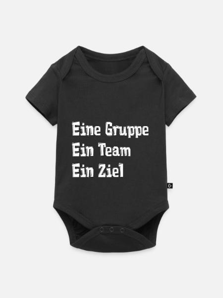 Gruppe, Team, Ziel - Baby Premium Kurzarmbody - Schwarz