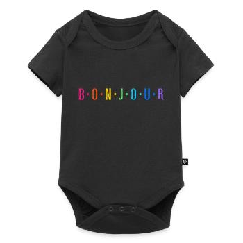 Bonjour - multicolore - LGBT style - Body à manches courtes Premium Bébé - noir - Devant