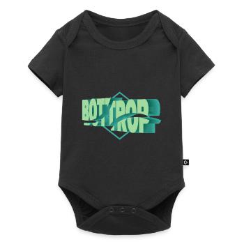 Bottrop Germany City 3D Font Skyline - Baby Premium short-sleeve bodysuit - black - Front