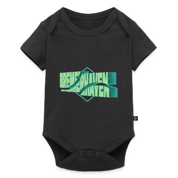 Bremerhaven Germany City 3D Font Skyline - Baby Premium short-sleeve bodysuit - black - Front