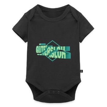 Gütersloh Germany City 3D Font Skyline - Baby Premium short-sleeve bodysuit - black - Front