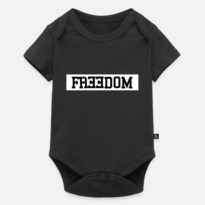 FREEDOM Liberté révolution - Body à manches courtes Premium Bébé - noir