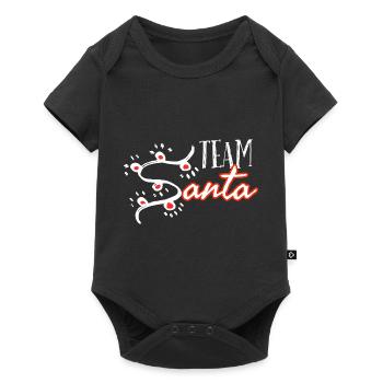 Team santa. Noël en famille. Team père Noël. - Body à manches courtes Premium Bébé - noir - Devant