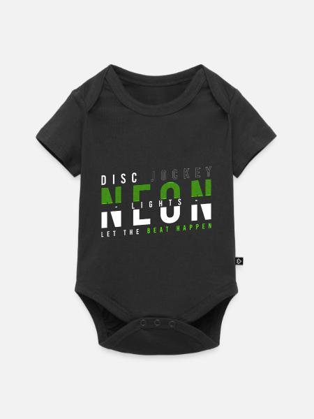 DJ Techno Sound - Baby Premium Kurzarmbody - Schwarz