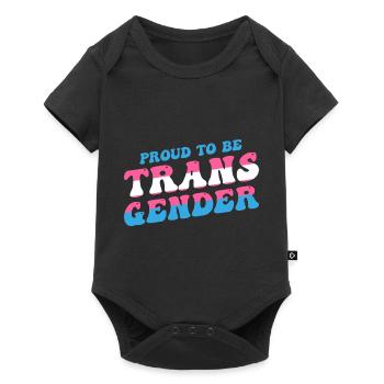 Proud To Be Transgender - LGBTQ Pride Transgender - Baby Premium short-sleeve bodysuit - black - Front