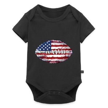 American Football United States Flag - Baby Premium short-sleeve bodysuit - black - Front