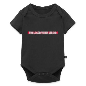 Citation de légende de l’oncle parrain - Body à manches courtes Premium Bébé - noir - Devant