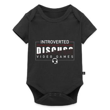 PC Nerd Gamer Graphics - Baby Premium short-sleeve bodysuit - black - Front