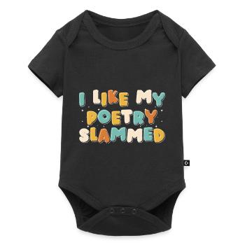 Poesie Autor Feder - Baby Premium Kurzarmbody - Schwarz - Vorne
