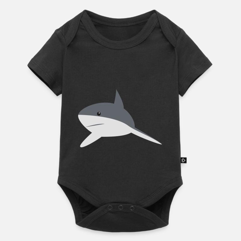 Shark - Baby Premium short-sleeve bodysuit - black