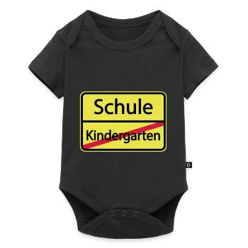 Schule Kindergarten / Einschulung / Schulkind - Baby Premium Kurzarmbody - Schwarz - Vorne