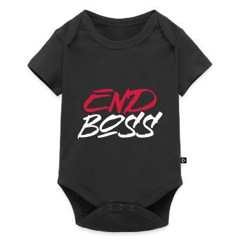 Boss - Endboss Partnerlook P69 B - Baby Premium Kurzarmbody - Schwarz - Vorne