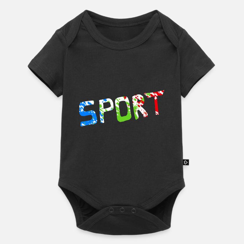 Sport - Baby Premium Kurzarmbody - Schwarz
