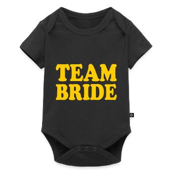 Team bride - Baby Premium Kurzarmbody - Schwarz - Vorne