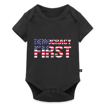 Democracy First USA Democracy Freedom - Baby Premium short-sleeve bodysuit - black - Front