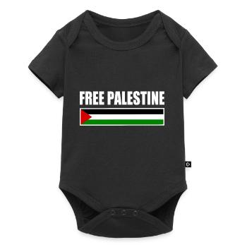 Free palestine - Body à manches courtes Premium Bébé - noir - Devant