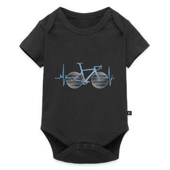 Heartbeat Bike Cardio Puls Bike - Baby Premium short-sleeve bodysuit - black - Front