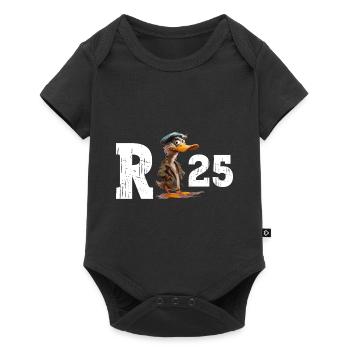 Pension 2025 Duck Pensioner Retired Funny - Baby Premium short-sleeve bodysuit - black - Front