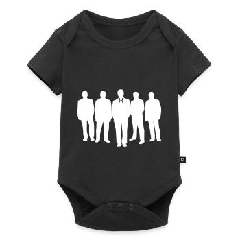 Männer Gruppe - Baby Premium Kurzarmbody - Schwarz - Vorne