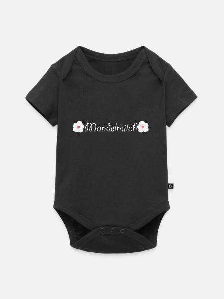 Mandelmilch - Baby Premium Kurzarmbody - Schwarz