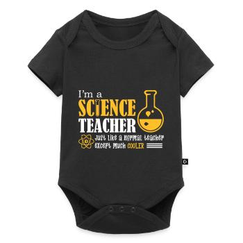 I'm A Science Teacher - Baby Premium Kurzarmbody - Schwarz - Vorne