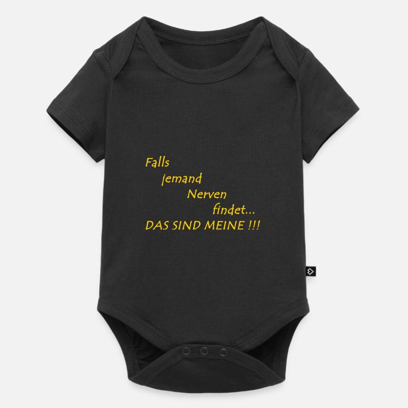 Énonciation drôle - Body à manches courtes Premium Bébé - noir