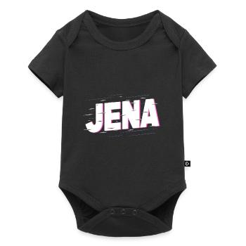 Jena Germany City Writing Home Love - Baby Premium short-sleeve bodysuit - black - Front
