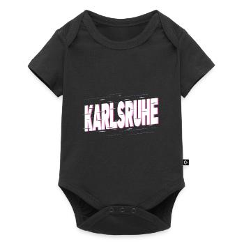 Karlsruhe Allemagne City Font Accueil Amour - Body à manches courtes Premium Bébé - noir - Devant