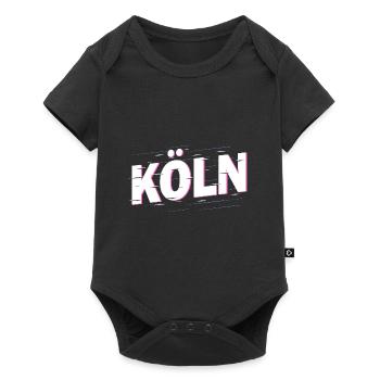 Cologne Allemagne City Font Accueil Amour - Body à manches courtes Premium Bébé - noir - Devant