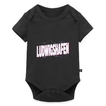 Ludwigshafen Germany City Font Home - Baby Premium short-sleeve bodysuit - black - Front