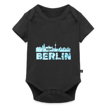 Berlin Germany City Font Skyline Broken - Baby Premium short-sleeve bodysuit - black - Front