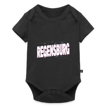 Regensburg Germany City Font Home Love - Baby Premium short-sleeve bodysuit - black - Front