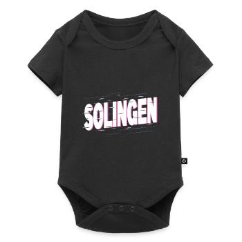 Solingen Allemagne City Font Home Love - Body à manches courtes Premium Bébé - noir - Devant