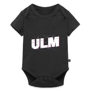 Ulm Deutschland Stadt Schrift Heimat Liebe - Baby Premium Kurzarmbody - Schwarz - Vorne
