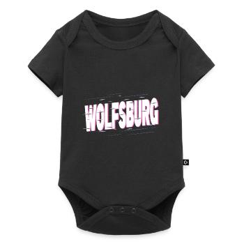 Wolfsburg Deutschland Stadt Schrift Heimat Liebe - Baby Premium Kurzarmbody - Schwarz - Vorne