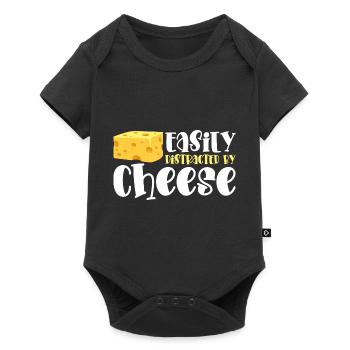 Fromage Foodie Fromagerie Laiterie - Body à manches courtes Premium Bébé - noir - Devant