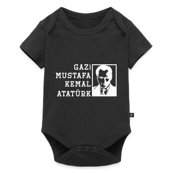 Ataturk Turkey GAZI Mustafa Kemal Silhouette - Baby Premium short-sleeve bodysuit - black - Front
