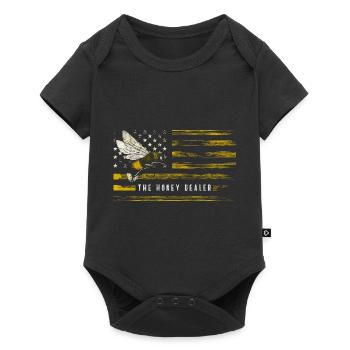 Bee Bumblebee Insect Bee - Baby Premium short-sleeve bodysuit - black - Front