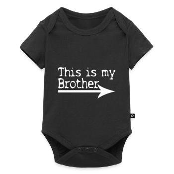 C'est mon frère - Body à manches courtes Premium Bébé - noir - Devant
